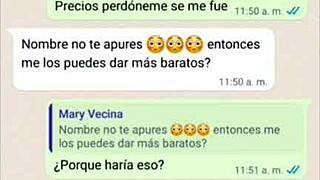 Desnudando A Doña Mary Cuando Su Esposo Se Va