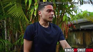 Oh hey, stepmom quietly followed him right into his bedroom for some private time. Things heated up quick with those big tits and feet involved!