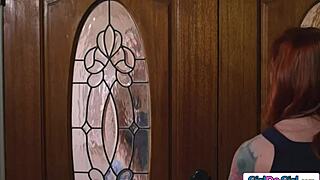 So basically, the final job perk is getting to join in anytime with blonde and redhead milfs using strapon for group fun.