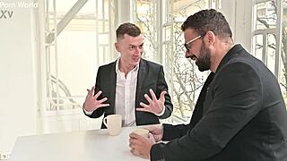 hey, busty teacher anissa kate gives mature students dp in classroom with blowjob and doggystyle