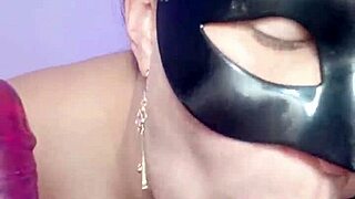 Mexican Stepmom with Giant Cameltoe Does Double Vaginal for Stepson in Homemade Lingerie Flashing