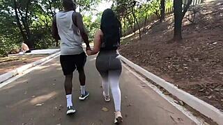 Hey, got hired as personal trainer for this madame and ended up fucking her pussy and ass - hubby doesn't know his slut wife at home?