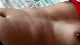 Two Big Cumshots on Stepmom's Ass and Hairy Pussy After Sex