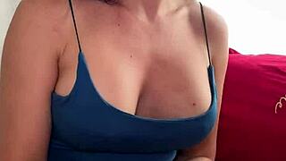 oiled up titfuck with those big slutty tits ends in a messy cumshot