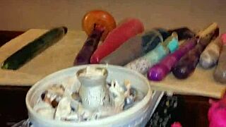 Velvet Rain, this horny milf, feels such deep emotions from homemade toys leading to wild orgasms on Friday night.