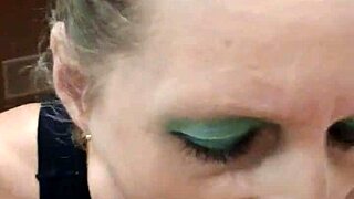 What if german prostitute milf sandra gives blowjob and swallows sperm in european action?