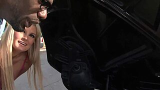 Big Blonde With Long Hair Suggests Outdoor Interracial Sex With Black Cock In Cowgirl And Doggystyle