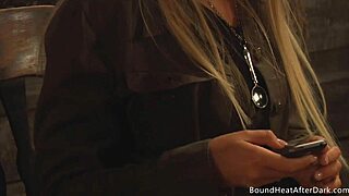 Busty Big Tits Lesbian Slave Tied Up And Branded By Dominant Mistress!