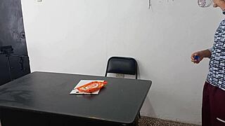 I Feel So Turned On Fucking My Padrastro's Secretary In The Office, Her Big Ass Latina Body Making Me Cum Hard As The Prostitute She Is.