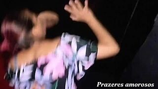 Amateur Brazilian Wife Fucks Stranger Without Condom at Glory Hole in Swing House While Cuckold Watches