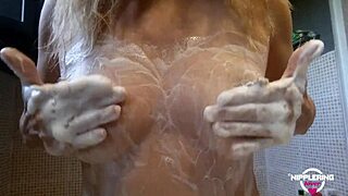 i love showing my extreme big pierced nipples with nipplerings through tunnels in close up as naughty milf wife with piercing