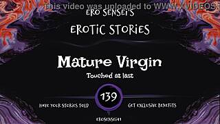 Mature virgin screams in orgasm from erotic audio masturbation session!