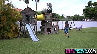 careful milf stepmom aimee cambridge shows stepson deepthroat tricks in pov roleplay