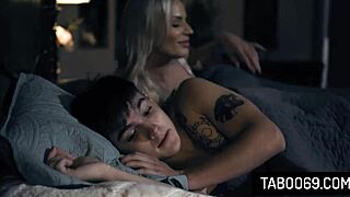 Blonde milf stepmommy rachael cavalli seduces her stepson in bed with big tits blowjob hardcore action. She takes control for taboo thrill.