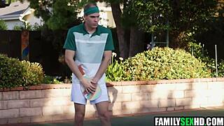 Pickleball Leads to FOURSOME STEP FAMILY SEX with Monster Cocks!