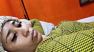 Colombian stepmom shares bed with stepson for blowjob and shaved pussy sex