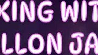 Blonde assistant from California with blue eyes gets cum in mouth after waxing hair removal session