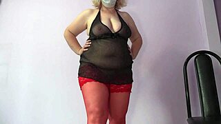 In this amateur webcam scene a mature milf with big tits and fat ass cheats on her husband using sex toys in her anal and hairy pussy