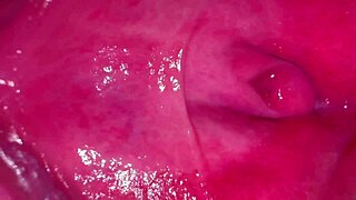 oh man, like this amateur pink pussy after 275 days since losing virginity, wet and shaved from homemade couple licking