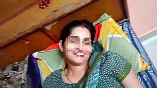 Step sister sucked dick hard before fucking in village girl homemade sex with dirty talk and skinny body