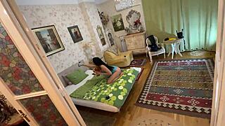 all natural big tits big ass hot brunette babe comes for fashion lingerie try on shooting... turns into porn casting, oops