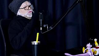 Blonde Brazilian milf in lingerie faces bold casting interview with Vovô Moai outdoors