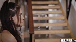 Alison Rey worships feet and fucks horny big tits milf in casting session