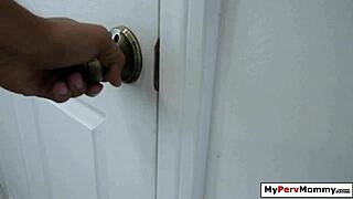 Emotional Stepson's Intense Desire for Busty Blonde Stepmom