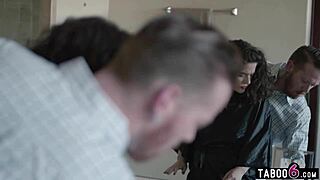 You know, hot Latina milf Victoria Voxxx dresses up just like his wife wanted for that intense session.