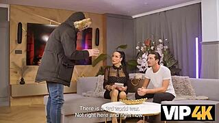 vip4k FUCK from the future features brunette teacher with big tits in private piercing sex