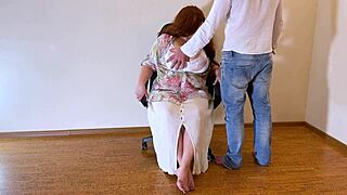 stepmom with big breasts pleases stepson