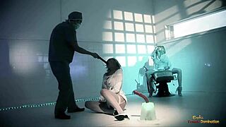 blonde hottie gets off watching crazy chick take on two guys with blowjob and riding