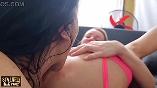 Elen Million farts whipped cream into Vitoria Vonteese's mouth before DP in wild 4-some orgy with piss, squirt, rimming, and destroyed ass gaping