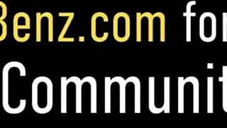 Busty blonde Canadian beauty Nikki Benz takes deepthroat blowjob and doggystyle pounding from huge cock with facial cumshot