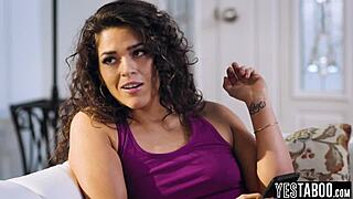 Lesbian GF Catches Cheating Latina MILF And Straps Her