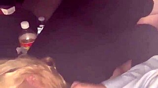 Pretty Hooker Gives Deepthroat Blowjob In Car At Night Until Cum Fills Her Mouth And She Spits It Out