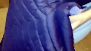 Curvy Mature Milf with Huge Big Ass in Red Thong Flashing Outdoors on the Street Showing Natural Tits