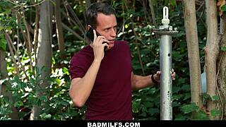 why is stepmom sarah vandella teaching how to fuck in this badmilfs threesome