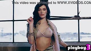 I Feel So Aroused Seeing Petite Milf Morgan Hovanek With Her Big Natural Tits Posing In That Hot Lingerie