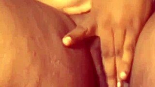 hey check out this bbw blonde masturbating with her big tits until she cums hard