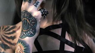 Rocky Emerson oils up her sexy titties and tight asshole before getting fucked by dirty old man Steve Holmes with his mature cock.