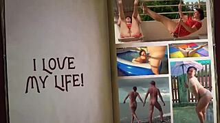 Naked Cooking with Nudist Housekeeper as Nude Maid and Housewife in Kitchen