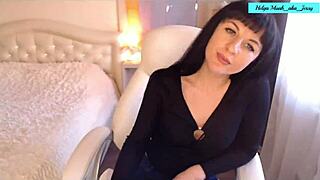 Helga Muah Aka Jessy Teases In Chair With Strip Nipple Play And Clit Fingering