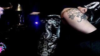 bleubrutalrose dives into wiccan lust with pentagrams heels fetish and occult dark sex