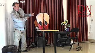 i tease without panties in the office on monday licking pussy and sucking dick