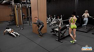 ep2 flirty emma works out in gym with yoga moves - sex coach hot yoga