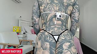 Oh man, I can't believe I'm tryin' to haul this micro bikini on as step mommy!