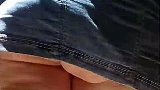 Sexy fat bbw mature sucks cock in forest nature setting