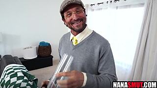 Having a casual threesome hangout with my step granny and step grandpa