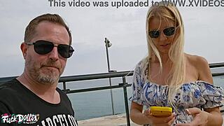 Lynna Nilsson Pisses In Guy's Mouth Before Hardcore Beach Fuck And Cum In Mouth